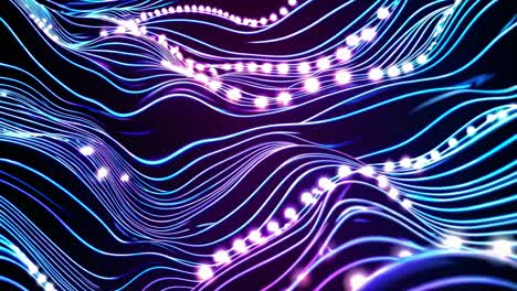 abstract glowing wave pattern