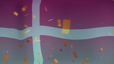 Animation-of-confetti-over-flag-of-denmark