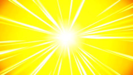 cartoon beam animation. shiny sun background. sunburst rays in heaven. abstract loop design.