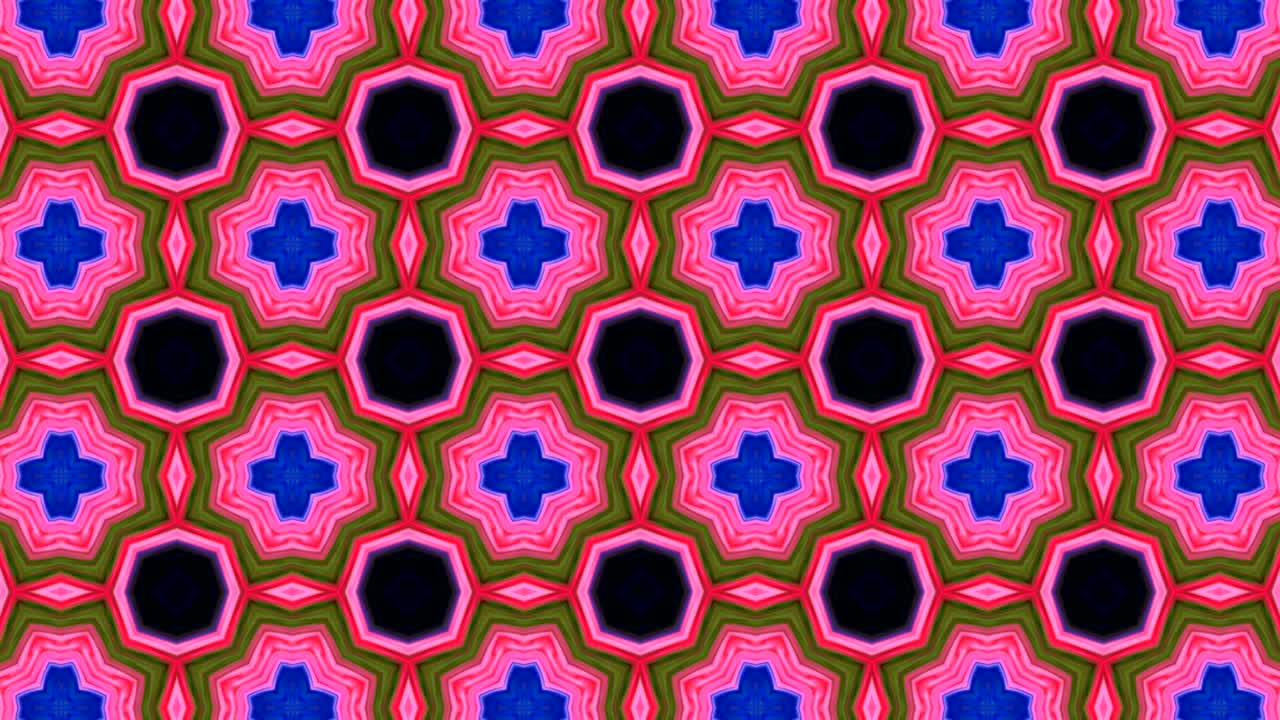 アブストラクト・ペイント・ブラッシュ・インク・スムーズ・コンセプト・シメトリック・パターン・オーナメント・デコレーティブ・カレードスコープ・ムーブメント・ジオメトリック・サークル・スター・フォーム