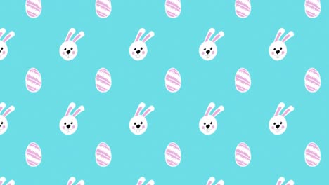 cute easter egg pattern animation 4k