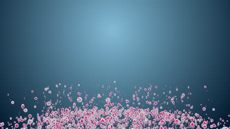technology icons particles