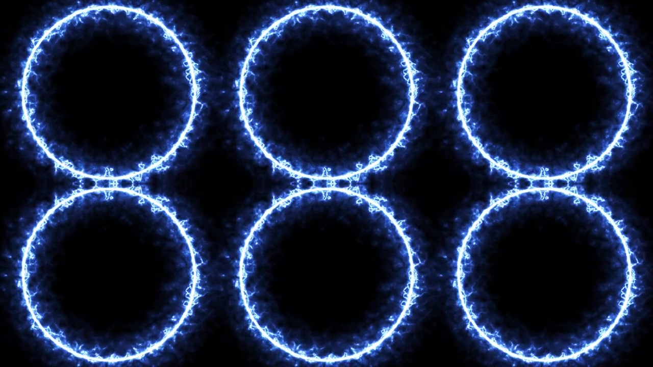 Blue ring glowing electric animation motion graphics