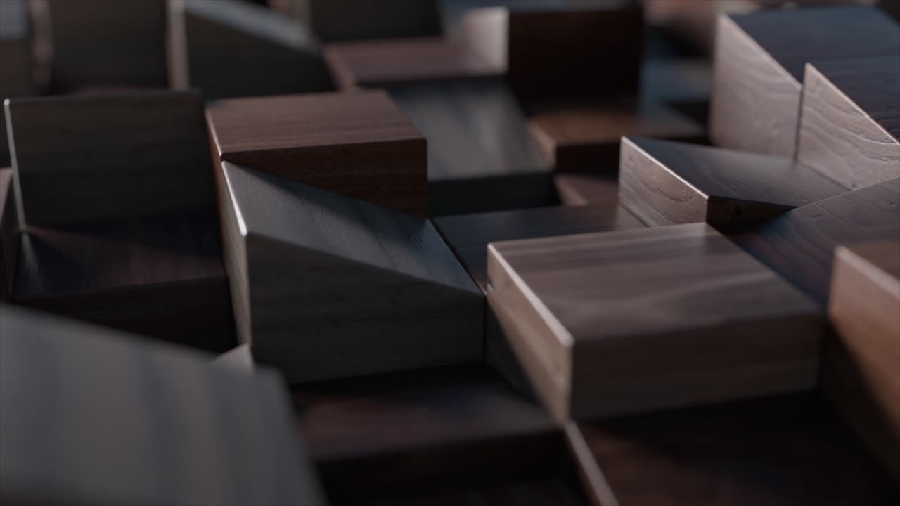 추상적인 나무 블록 패턴