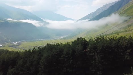 Aerial-Of-A-River-Through-The-Countryside-In-The-Republic-Of-Georgia-3