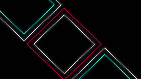 geometric shapes on black background