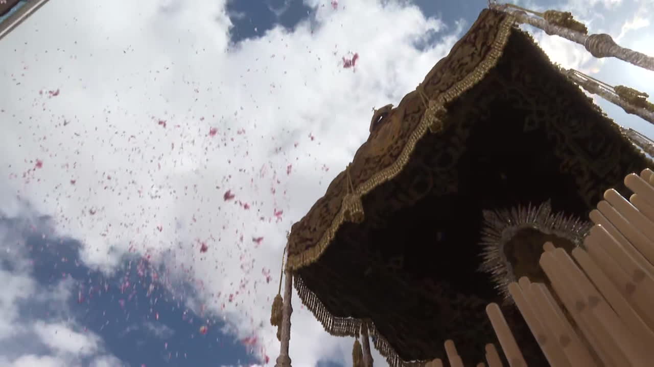 Religious Procession with Floral Decorations