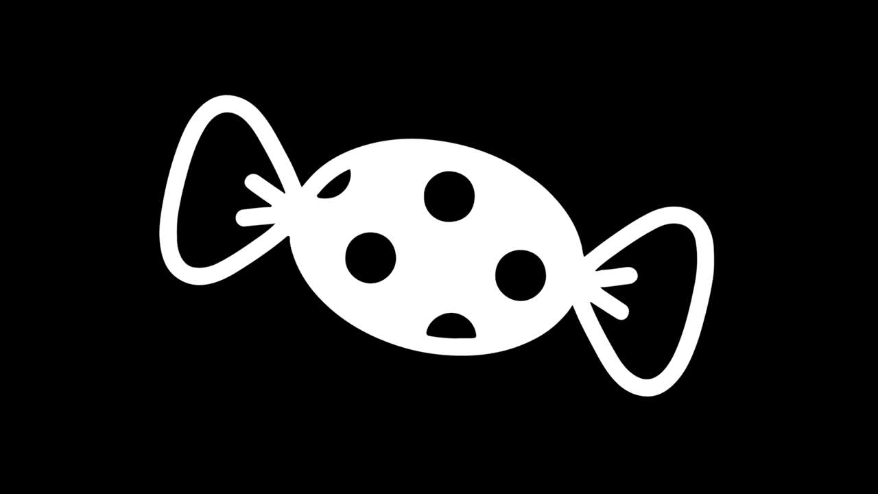 candy icon vintage twitched bad signal animation. 캔디 아이콘 빈티지 트위치 나쁜 신호 애니메이션.