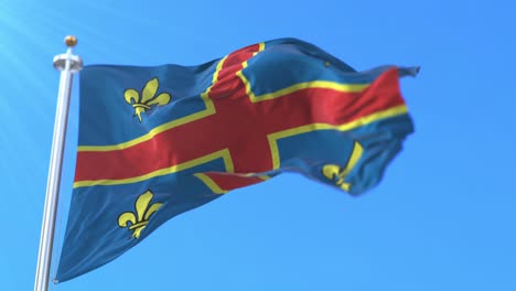bandera de la ciudad de clermont-ferrand, francia.