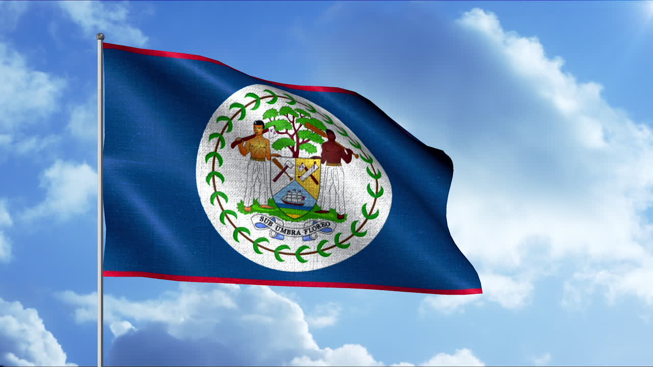 Bandera de la República de Belice