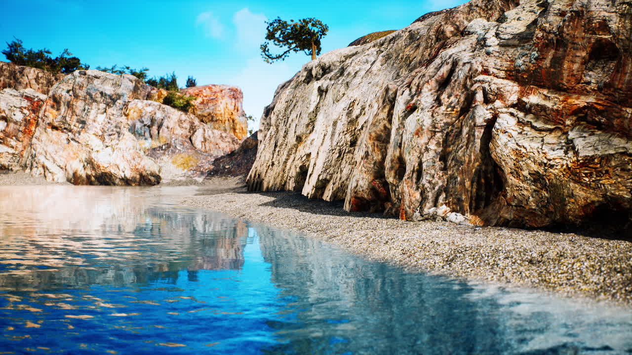 코스타 브라바 의 바위 형성