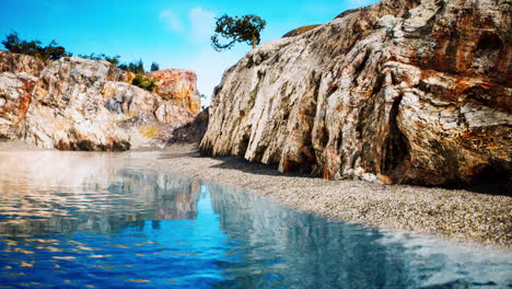 rock formation on the costa brava