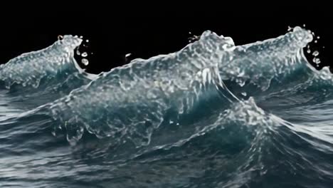 Dynamic Waves Captured in Stunning Detail Showcasing the Energy and Beauty of Water as it Crashes and Forms While Interacting with Light and Shadow