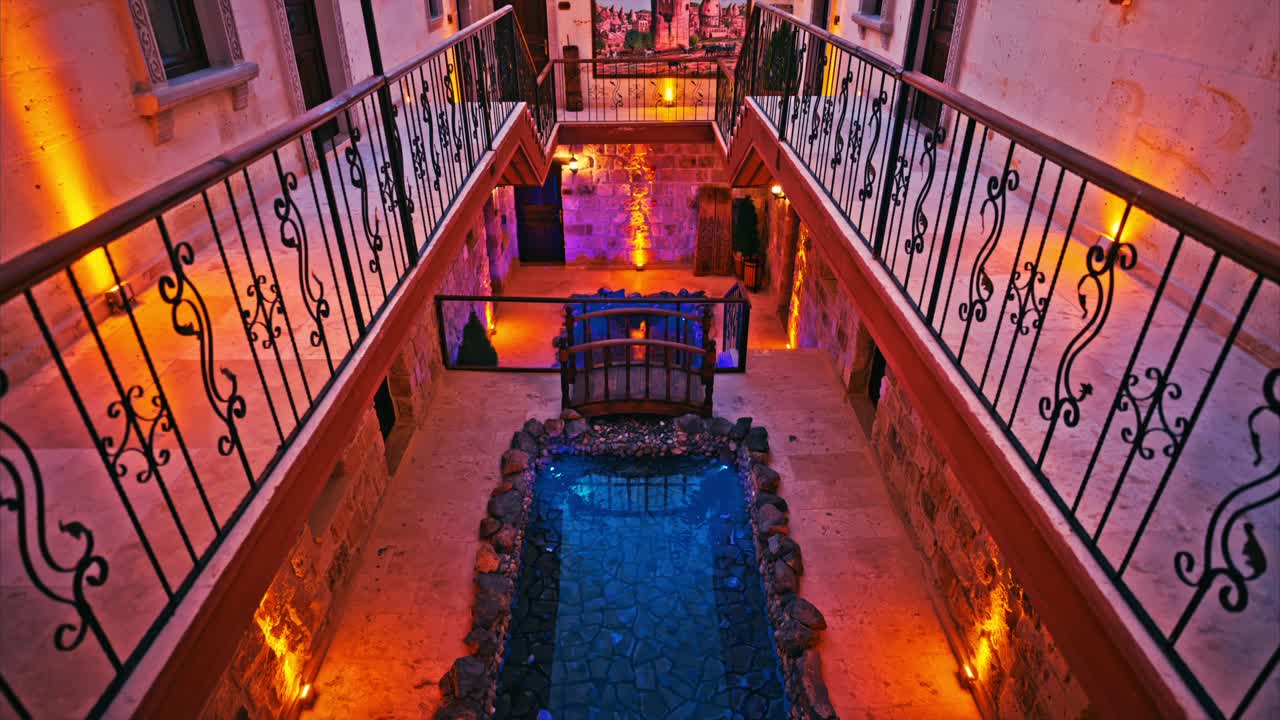 럭셔리 호텔의 놀라운 입구 8k