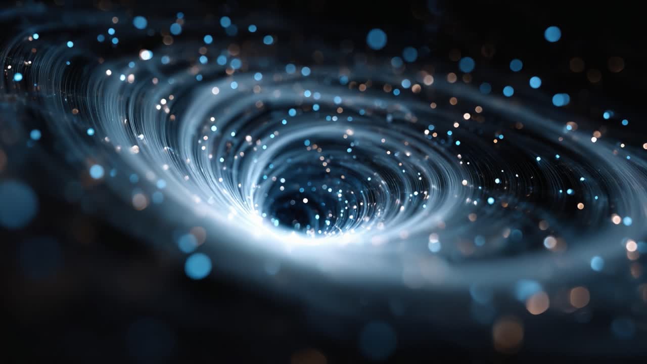 Captivating Swirling Galaxy: A Mesmerizing Perspective on Cosmic Beauty with Brilliant Lights and Dynamic Movement Creating an Enchanting Visual Experience