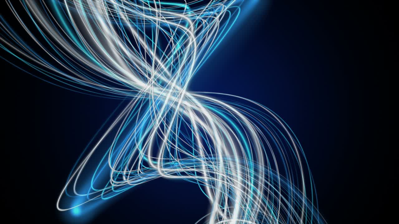 animación futurista con objeto de rayas en cámara lenta, 4096x2304 bucle 4k