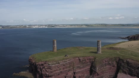 retiros aéreos de acantilados marinos y torres náuticas en brownstown head