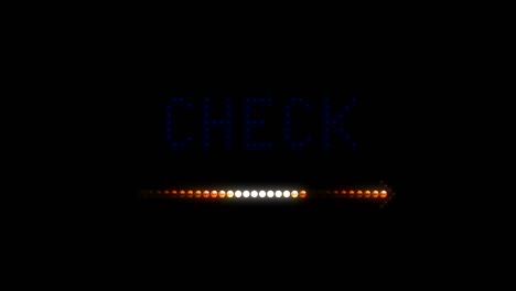 el logotipo de la luz de comprobación
