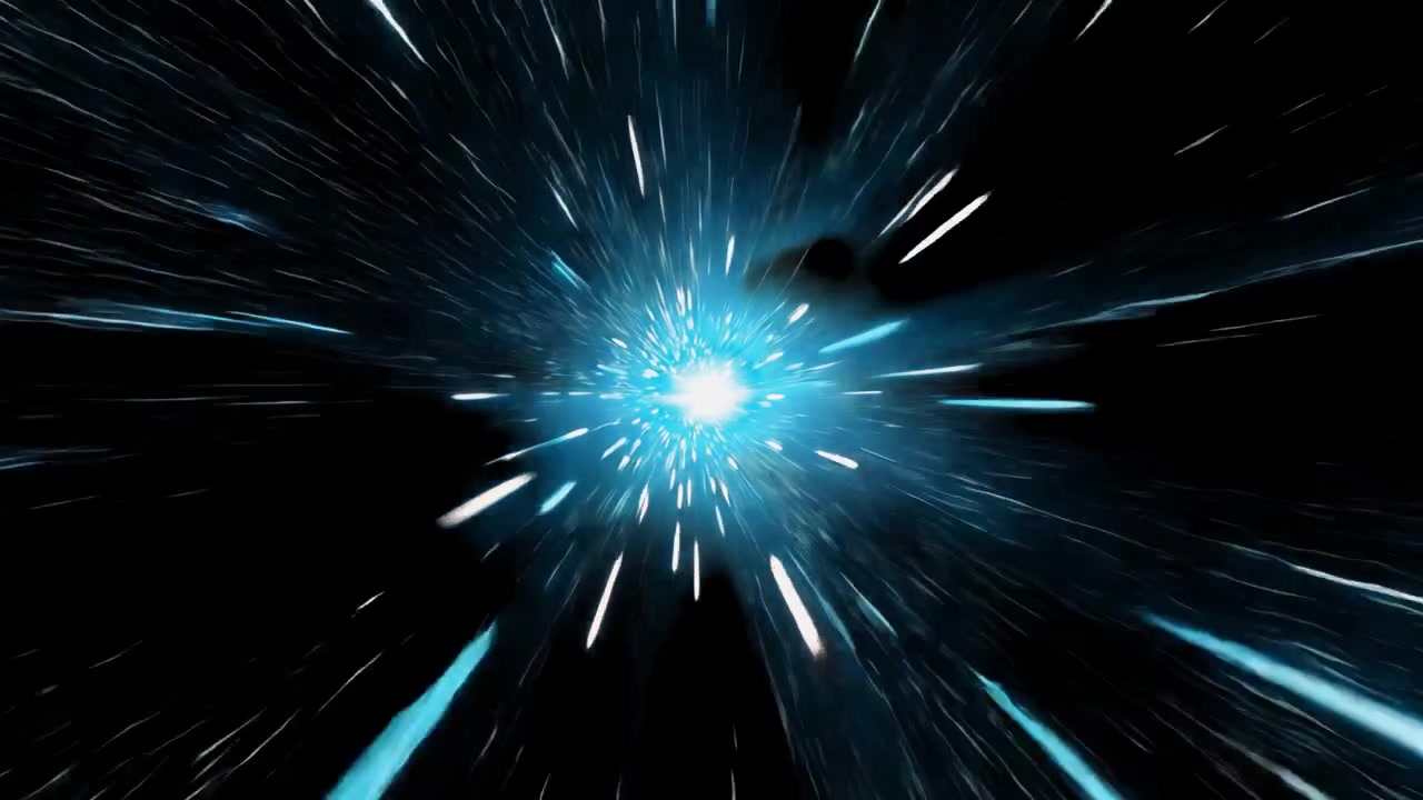 Viaggio nell'iperspazio attraverso le stelle a velocità di curvatura