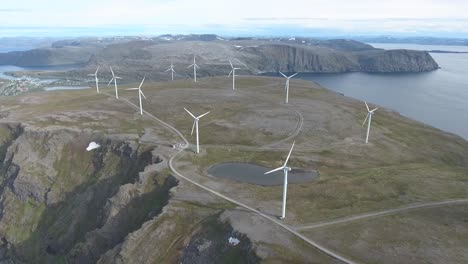 windmills for electric power production havoygavelen windmill park norway