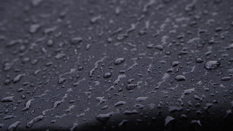 heavy rain on black waterproof textile-1