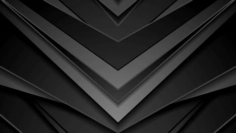tecnología de flechas abstractas negras animación de video