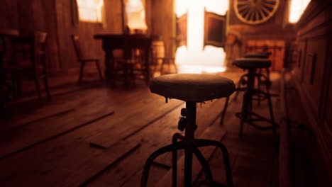 rustic western saloon interior