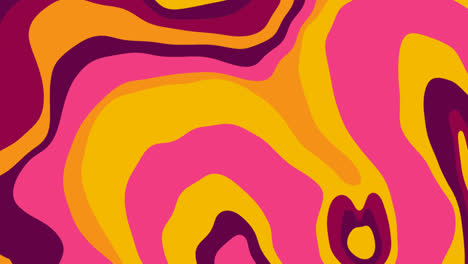 an animation of a hand drawn flat groovy psychedelic background