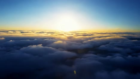 sunset above the clouds