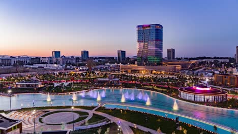 panoramic view of the tashkent city recreation park