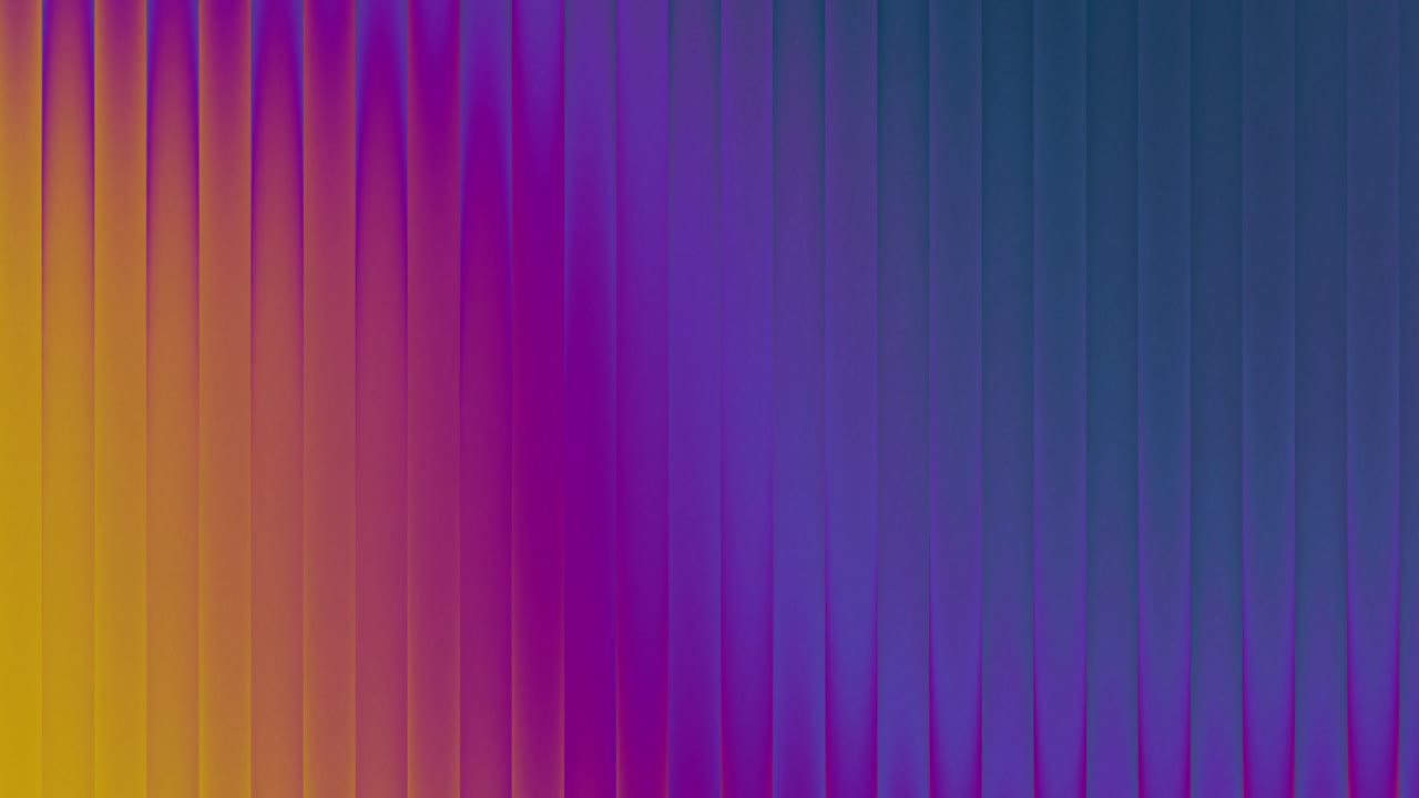 Vibrant abstract background with gradient transition from warm yellow and pink on the left to cool blue on the right. Vertical lines create a textured, wave-like effect across the video