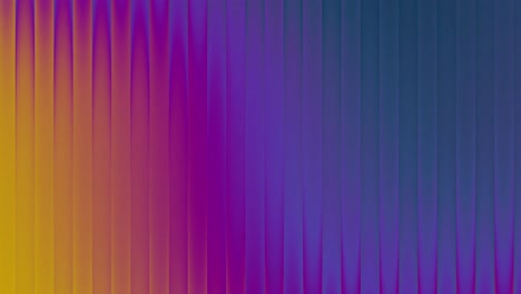 vibrant abstract background with gradient transition from warm yellow and pink on the left to cool blue on the right. vertical lines create a textured, wave-like effect across the video