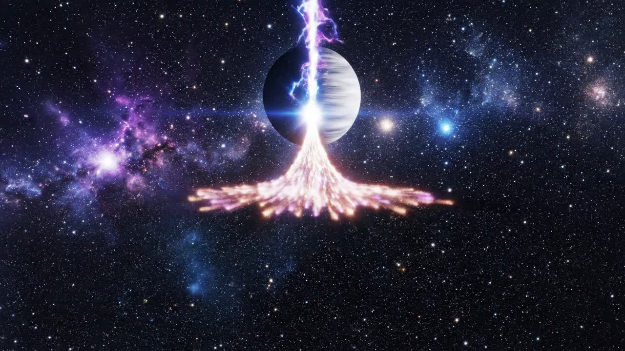 Cosmic Planet Lightning