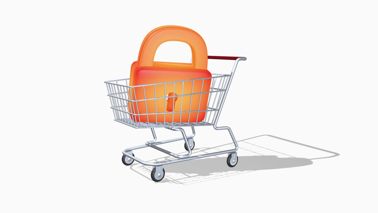 애니메이션의 아이디어는 보호 잠금 기호를 판매하는 것입니다.