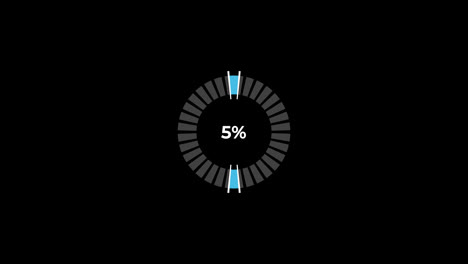 Pie-Chart-0-to-5%-Percentage-Infographics-Loading-Circle-Ring-or-Transfer,-Download-Animation-with-alpha-channel.