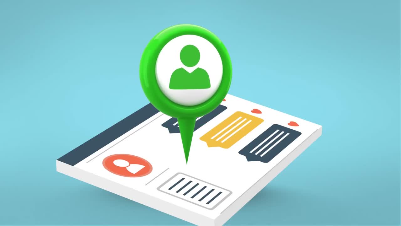 Person symbol over address book