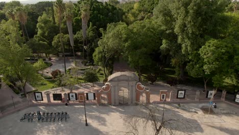 plaza de la familia at alameda hidalgo garden in santiago de queretaro, mexico