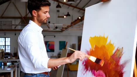 pintor en el estudio