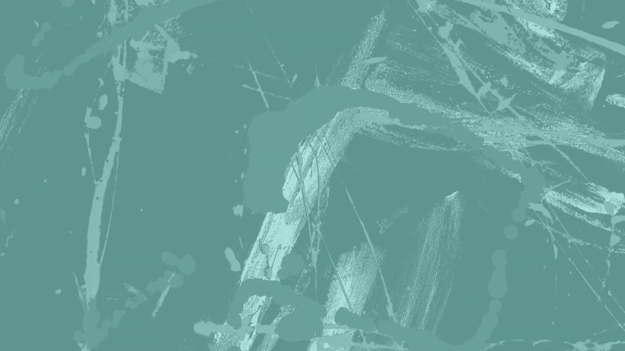 animación de trazos de pincel orgánicos que se mueven sobre un fondo verde medio