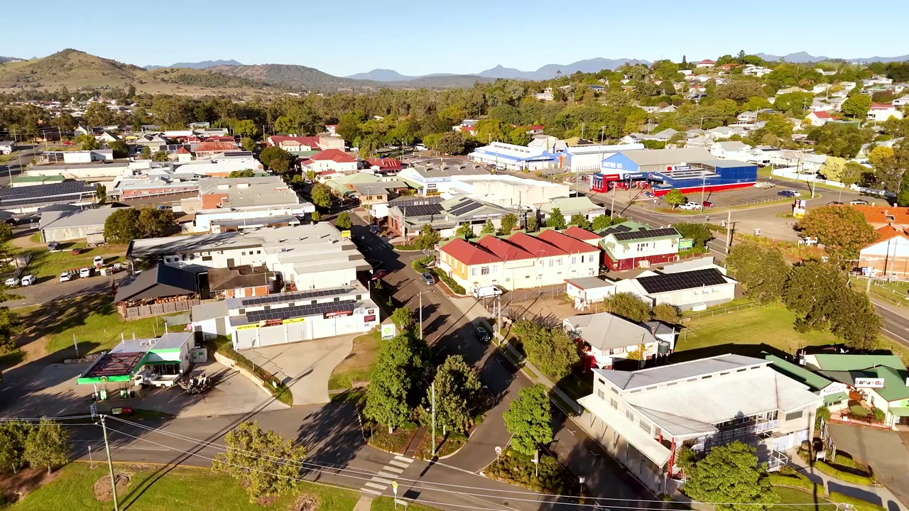 Panoramica sulla città di Boonah in Australia