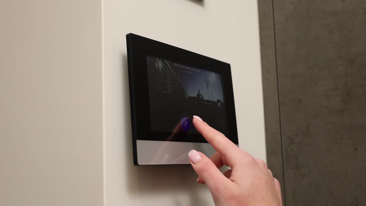 Person Using Intercom System