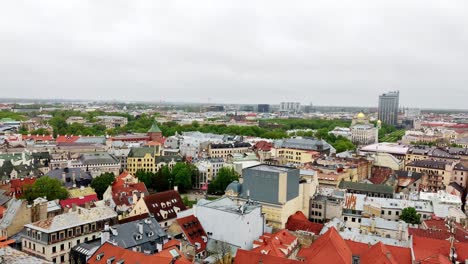 panoramic view of riga, the capital city of latvia