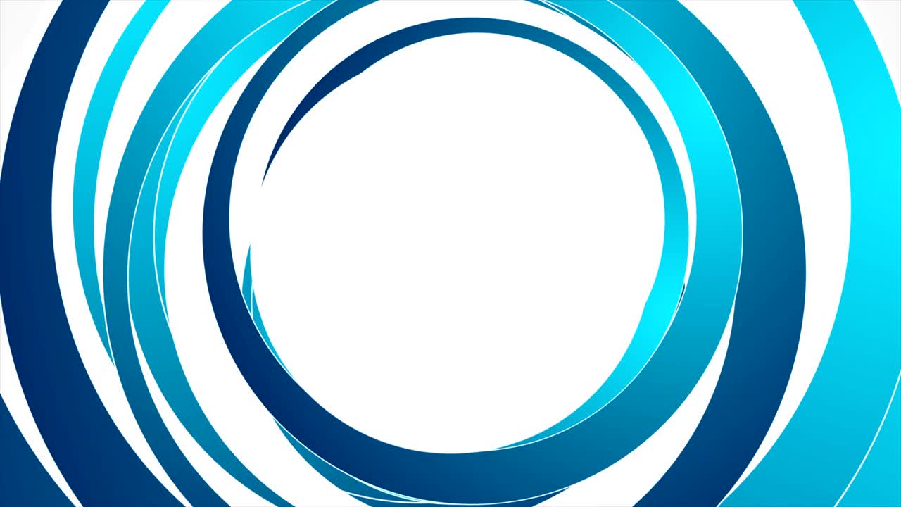 círculos abstractos azules y blancos animación de video