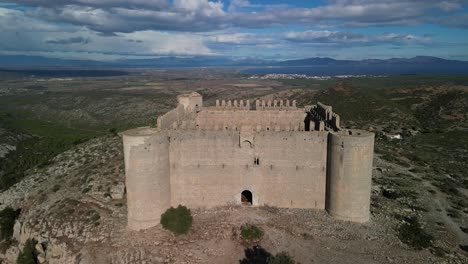 Montgrí-Castle-located-in-Torroella-de-Montgrí-region-of-Baix-Empordà-on-the-Costa-Brava-province-of-Girona