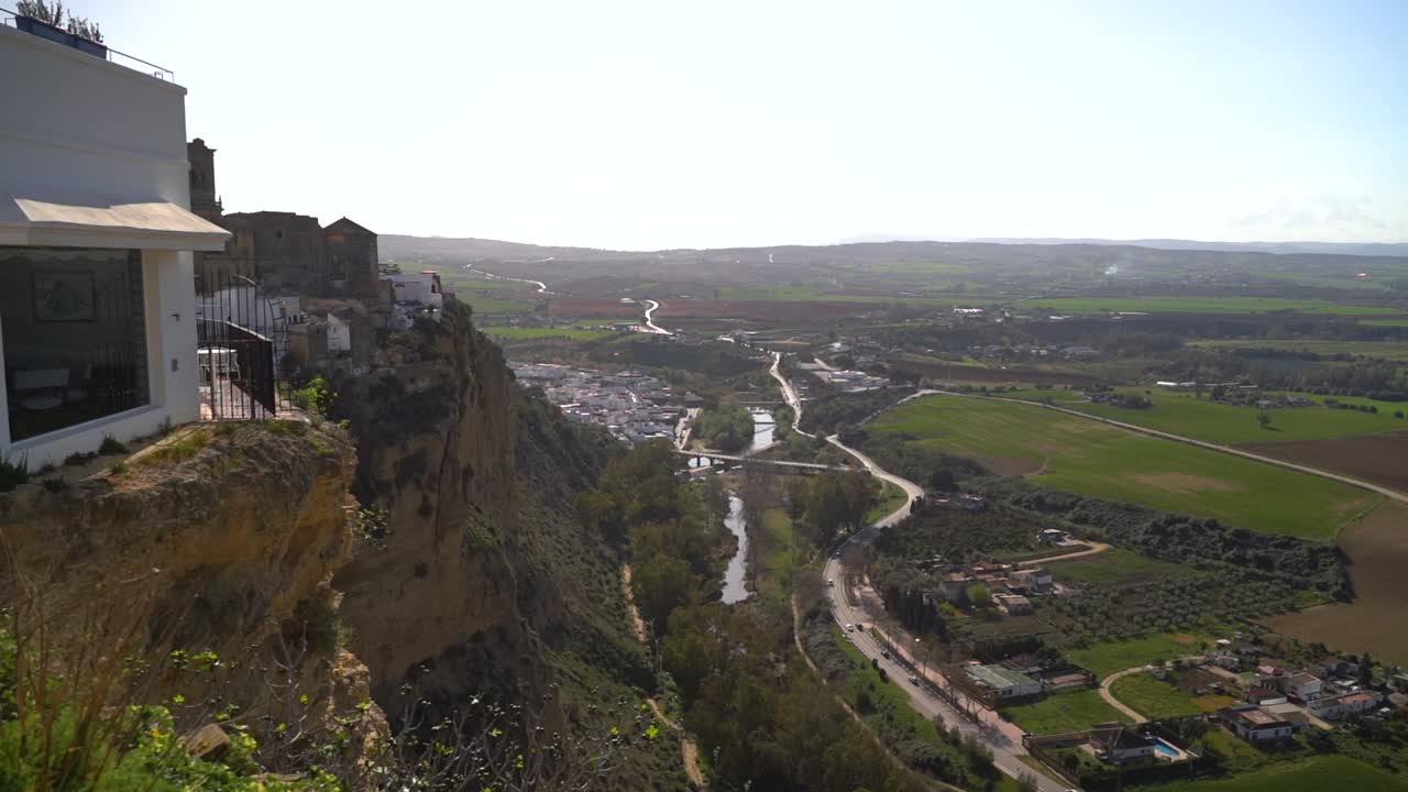 hermosa vista sobre el campo de arcos de la frontera en andalucía, españa