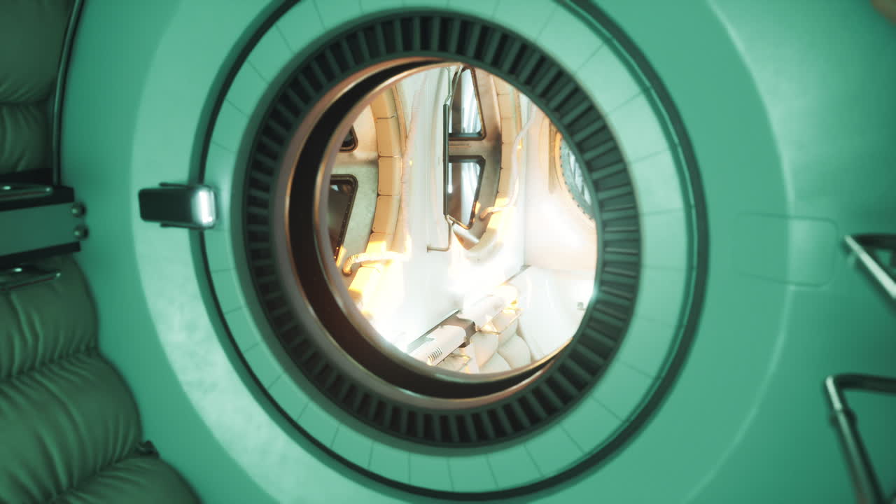 внутренний вид футуристического космического корабля
