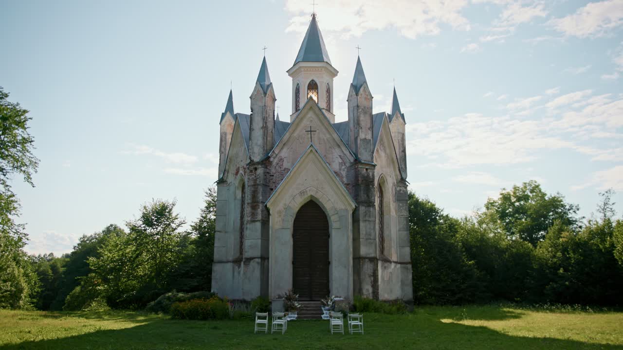 Exterior View of a Beautiful Chapel
