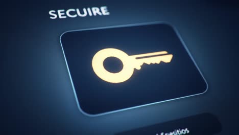 a detailed look at a secure digital key symbol representing protection and access control, illustrating modern security measures in technology and information systems