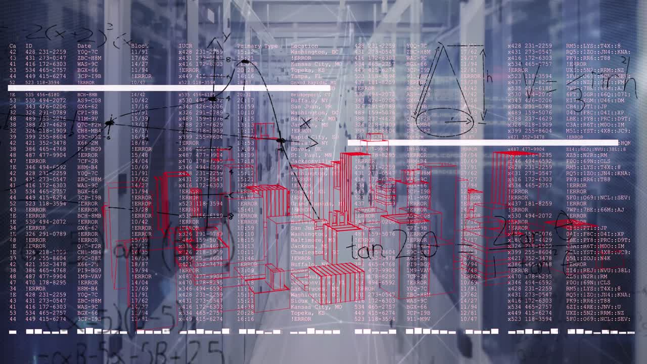animación de ecuaciones matemáticas y procesamiento de datos a través de servidores informáticos
