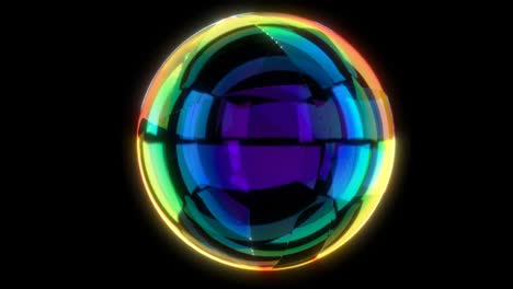 nudo arco iris mínimo gráfico concepto de estilo moderno: negocio ciclo de animación sin fin 4k sin costuras